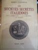 les sociétés secrètes italiennes. falcionelli ( albert )