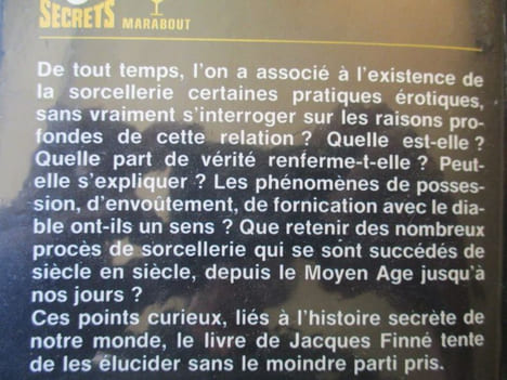 érotisme et sorcellerie l amour sorcier à travers les ages. finné ( jacques )