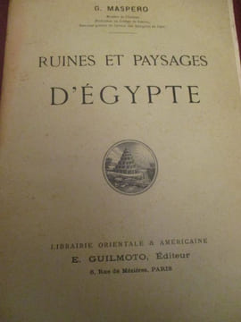 ruines et paysages d'égypte. maspero ( g )