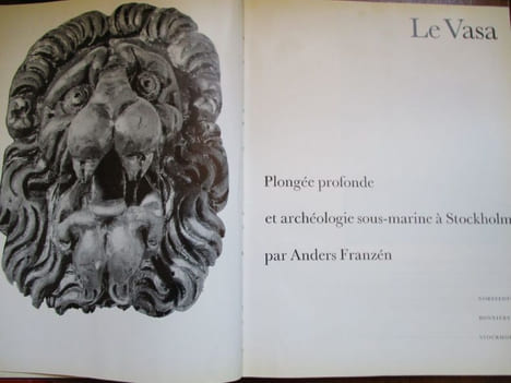 le vasa - plongée profonde et archéologie sous-marine à stockholm. franzen ( anders )