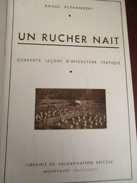 un rucher nait. alphandéry ( raoul )