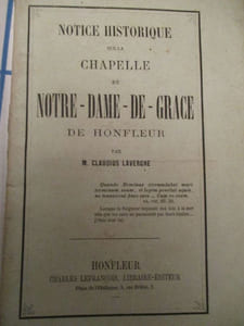 notice historique sur la chapelle de notre-dame de grace de honfleur