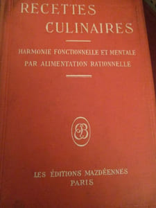 recettes culinaires harmonie fonctionnelle et mentale par alimentation rationnelle d'après le docteur hanish