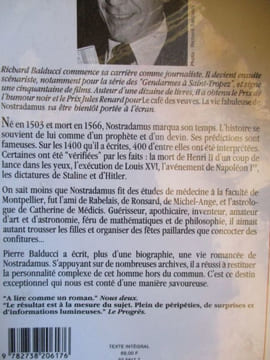 la vie fabuleuse de nostradamus. balducci ( richard )