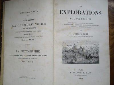les explorations sous-marines hydrographie - appareils de sondage - le sol sous-marin - la vie dans les profondeurs de la mer - les eaux - les mers anciennes