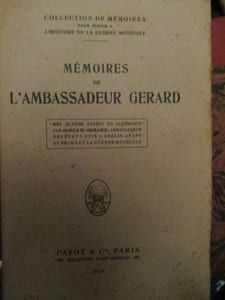 mémoires de l'ambassadeur gérard