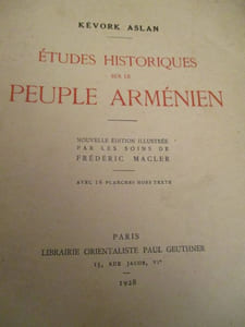 études historiques sur le peuple arménien