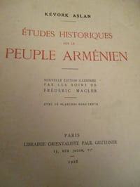 études historiques sur le peuple arménien