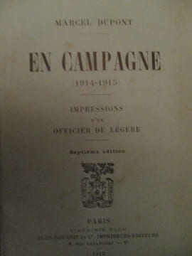 en campagne (1914-1915). dupont ( marcel )