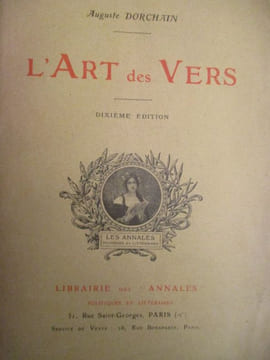 l'art des vers. dorchain ( auguste )