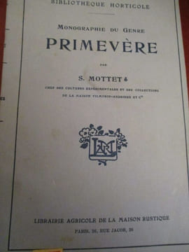 monographie du genre primevère. mottet ( s )