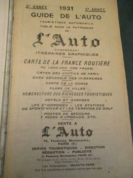 guide de l'auto 1931. undefined