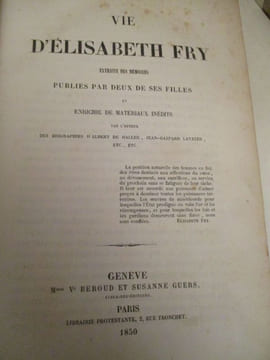vie d'élisabeth fry extraite des mémoires publiés par deux de ses filles et enrichie de matériaux inédits. undefined