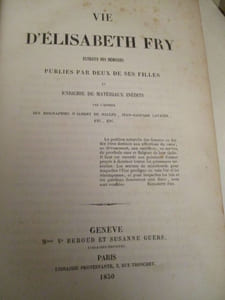 vie d'élisabeth fry extraite des mémoires publiés par deux de ses filles et enrichie de matériaux inédits