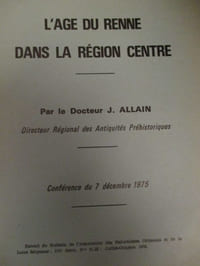 l'age du renne dans la région centre