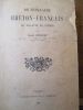 dictionnaire breton français du dialecte de vannes. ernault ( emile )