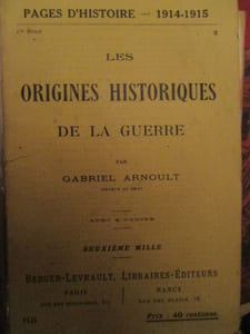 les origine historiques de la guerre 