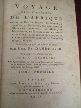 voyage dans l'intérieur de l'afrique depuis le cap de bonne-espérance, à travers la cafrérie, les royaumes de Mataman, d'Angola, de Massi, de ...
