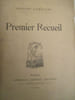 premier recueil. cambuzat ( edmond )