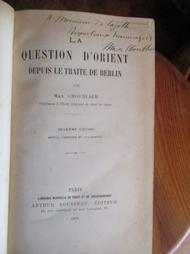 la question d'orient depuis le traité de berlin. choublier ( max )