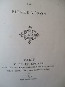 Ohé ! vitrier !. veron (pierre)