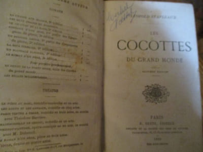 Les cocottes du grand monde