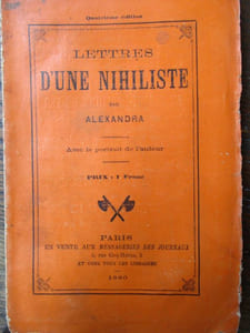 Lettres d'une nihiliste