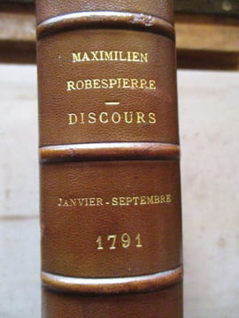 Oeuvres de Maximilien Robespierre (Tome VII) discours (2eme partie) Janvier/Septembre 1791 . undefined