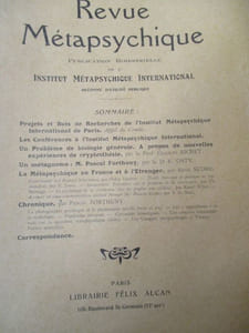 Revue métapsychique