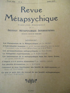 Revue métapsychique