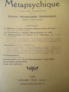 Revue métapsychique