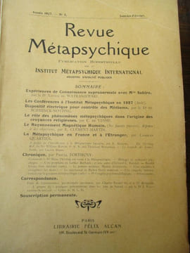 Revue métapsychique. collectif