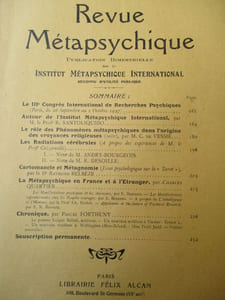 Revue métapsychique