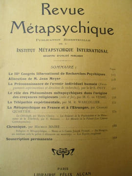 Revue métapsychique. collectif
