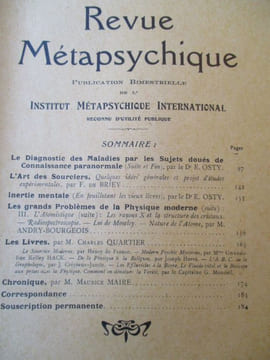 Revue métapsychique. collectif