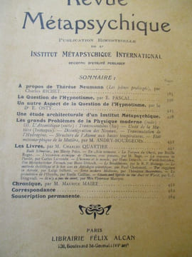 Revue métapsychique. collectif