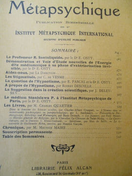 Revue métapsychique. collectif