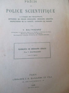 Eléments de médecine légale