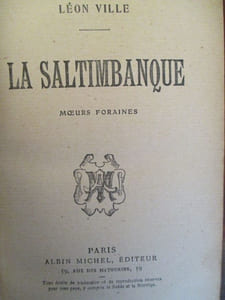 La saltimbanque moeurs foraines