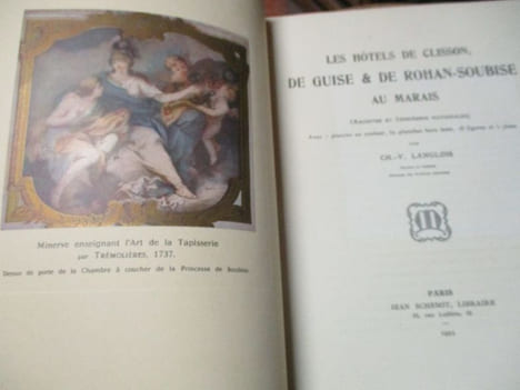 Les hôtels de Clisson, de Guise et de Rohan-Soubise au marais. Langlois (Ch-V)