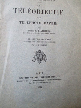 Le téléobjectif et la téléphotographie. Ballmeyer (Thomas B)