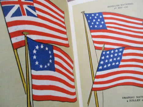 Les drapeaux des états-unis The américan flags (old glory). Rigny (Alfred) Noury (Pierre)