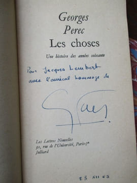 Les choses une histoire des années 60. Perec (Georges)