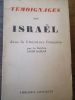 Témoignages sur Israel dans la littérature Française. Kaplan (Jacob)