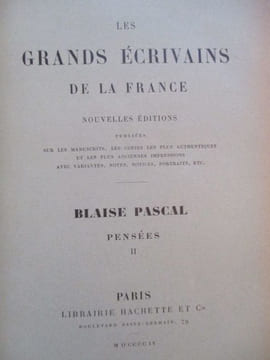 Pensées. Pascal (Blaise)