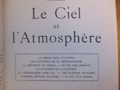 Le ciel et l' atmosphère