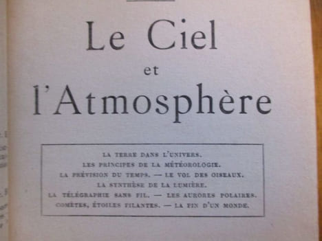 Le ciel et l' atmosphère. houllevigue (Louis)