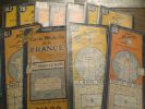 ensemble de 11 cartes Michelin années 30/50 au 200 000 1 cm pour 2Kmbon état publicités michelin au verso. Michelin