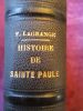 Histoire de Sainte Paule. Lagrange (l'Abbé F.)