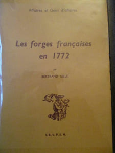Les forges française en 1772 - affaires et gens d affaires